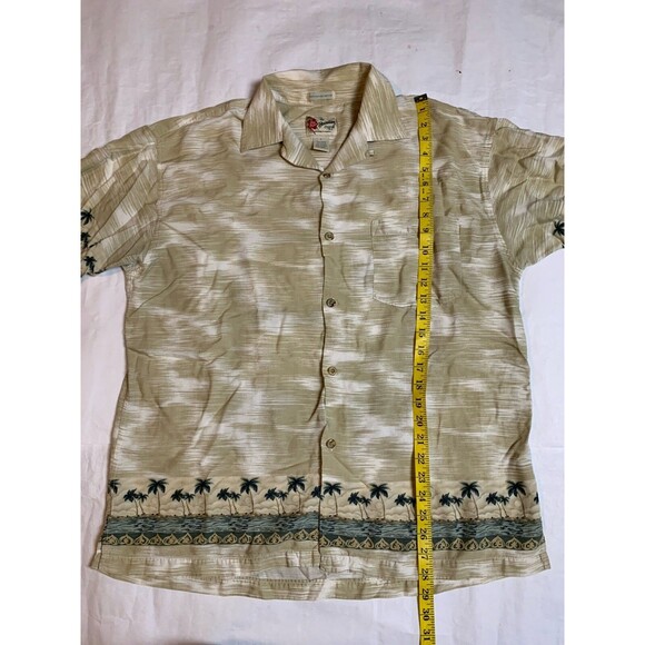 Hilo Hattie Shirt Men Large Multicolor Tropical Palm Trees Beach - Picture 6 of 6